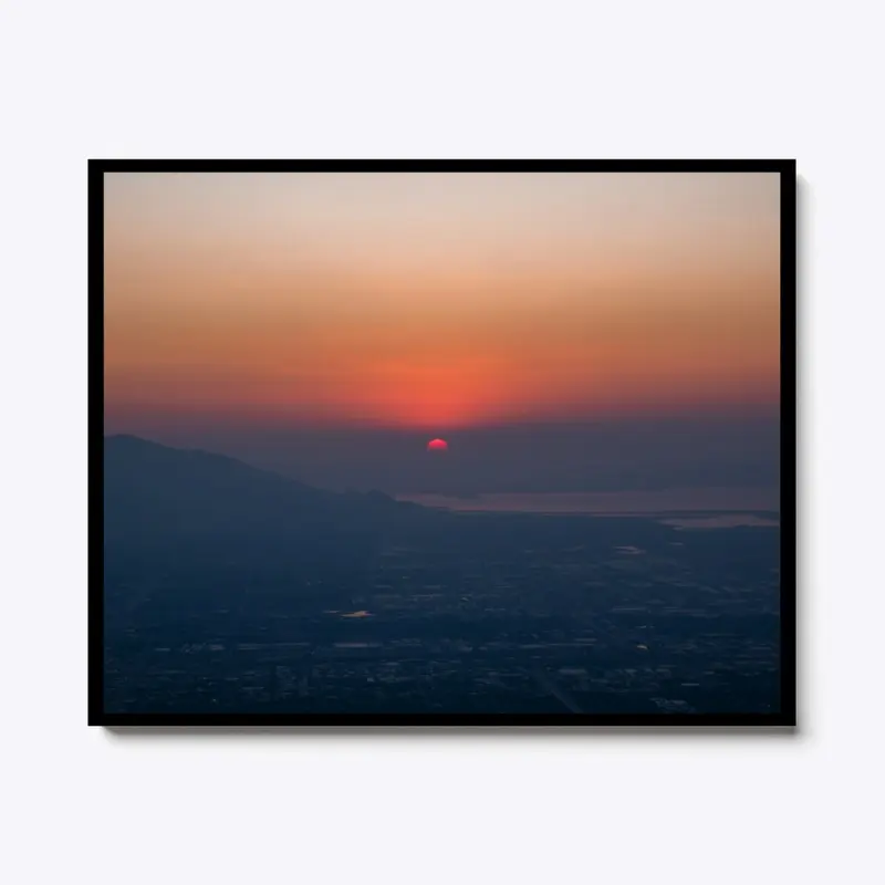 Sunset Over Salt Lake City, Utah